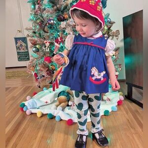 Vintage Christmas Toddler Babes in Toyland Outfit